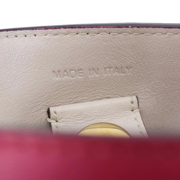 Christian Dior  Diorissimo Medium Calfskin Leather Tote Bag Fuchsia - Picture 14 of 15